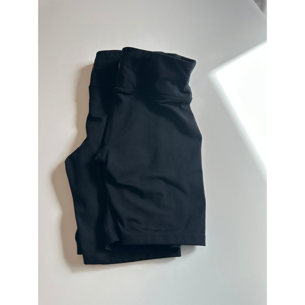 Set of Mondetta Kids Black Bike Shorts Size Medium Girls Athletic